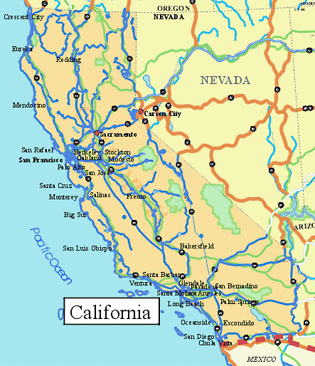 Map of California